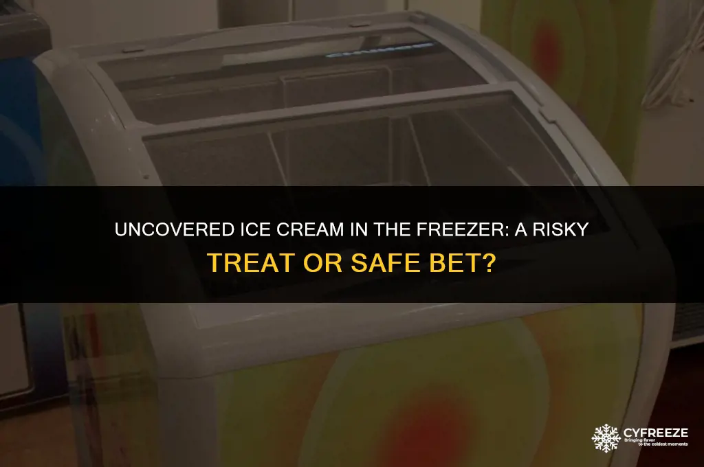 can you leave ice cream uncovered in freezer