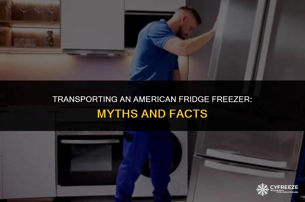can you lie an american fridge freezer down to transport