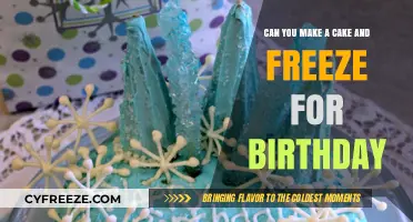 Sweet Success: Freezing Your Cake for a Perfect Birthday Celebration