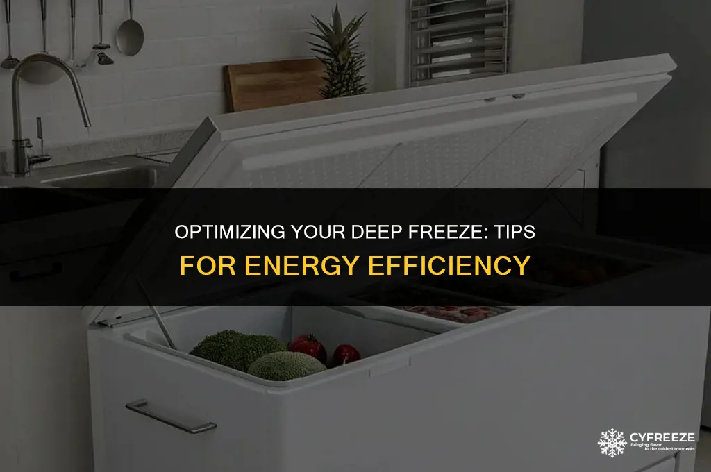 can you make a deep freeze more efficient