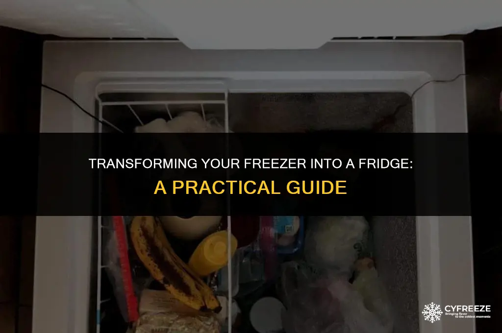 can you make a freezer a fridge