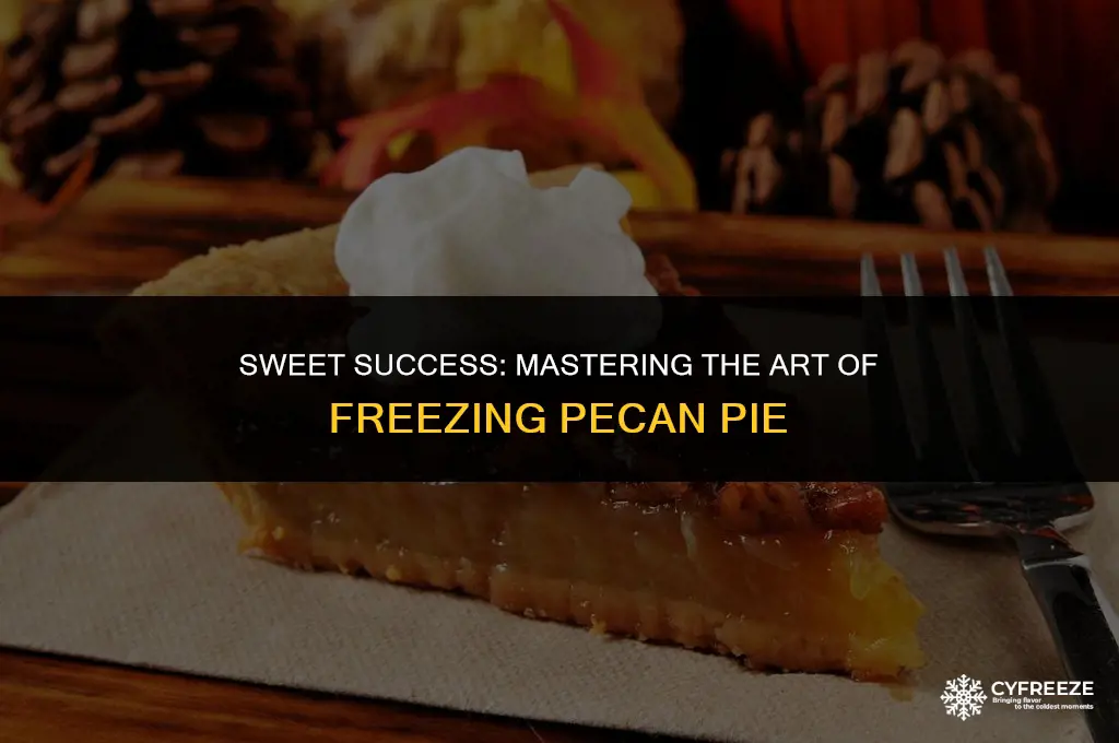 can you make a pecan pie and freeze it