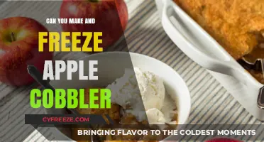 Delicious Apple Cobbler: Make Ahead and Freeze for Later!