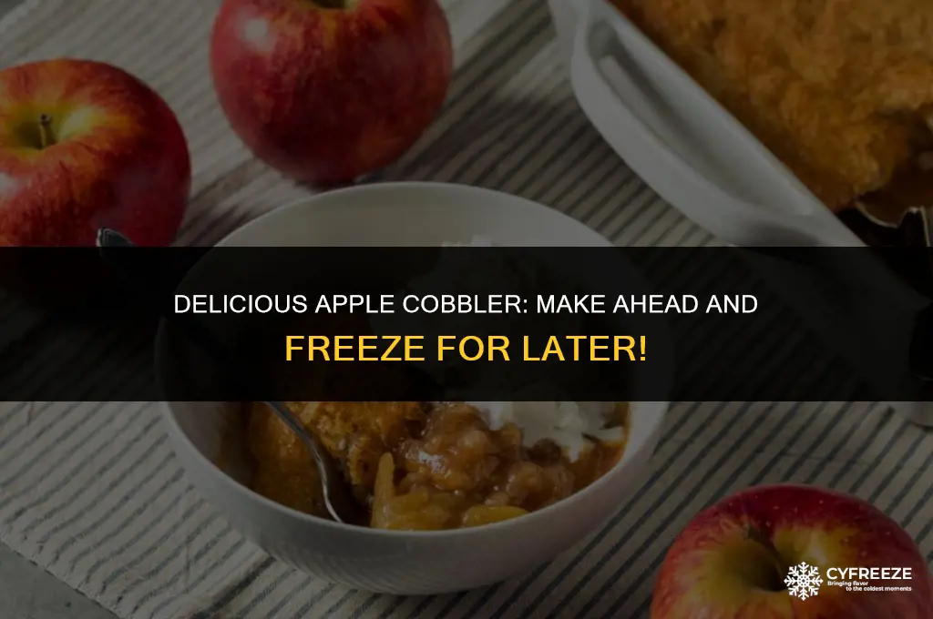 can you make and freeze apple cobbler