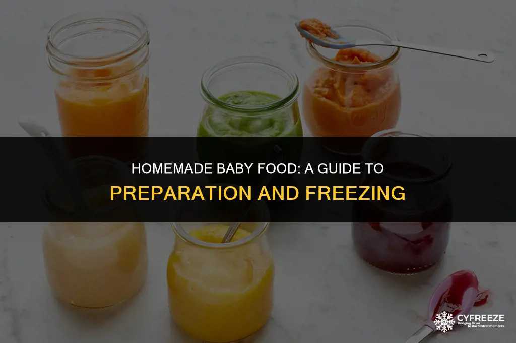 can you make and freeze baby food