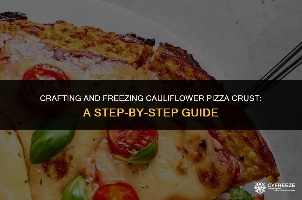 can you make and freeze cauliflower pizza crust
