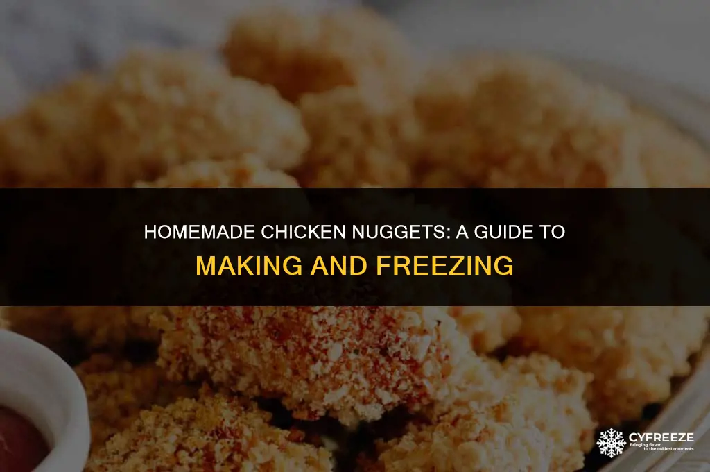 can you make and freeze chicken nuggets