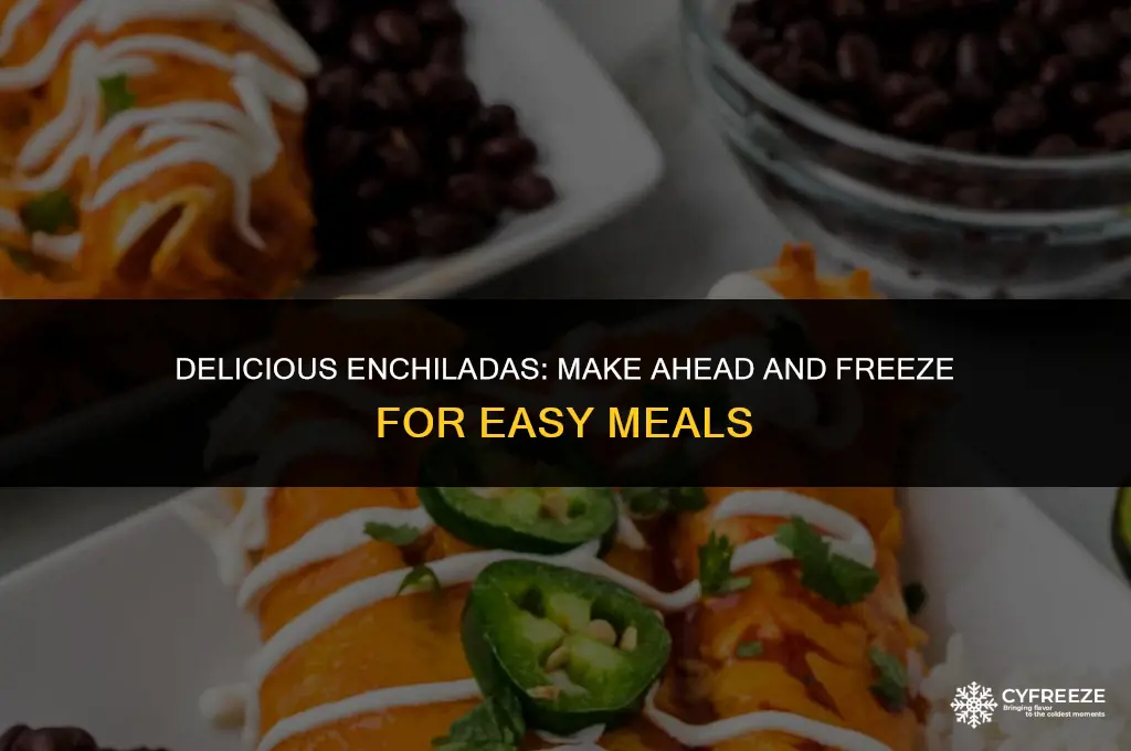 can you make and freeze enchiladas