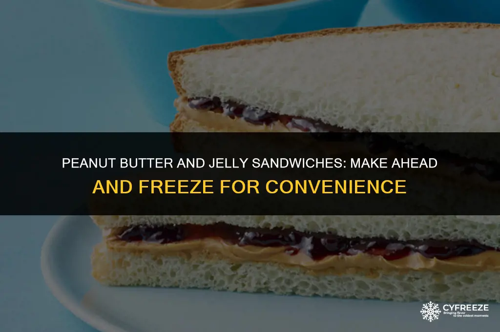 can you make and freeze peanut butter and jelly sandwiches