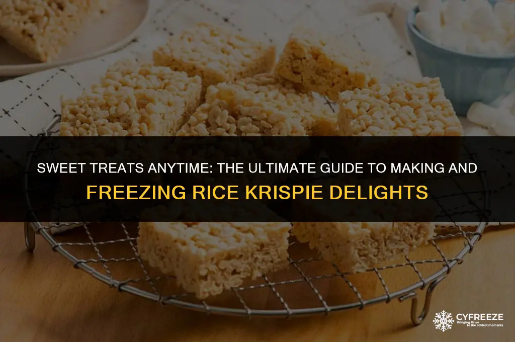 can you make and freeze rice krispie treats