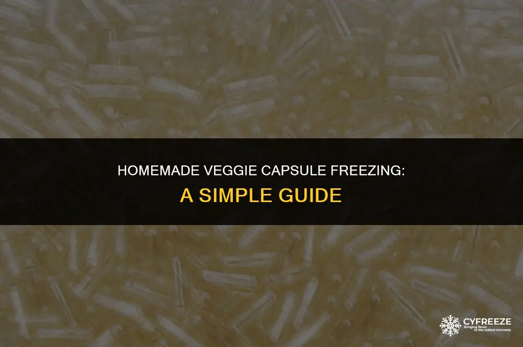 can you make and freeze veggie capsules