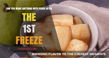 Reviving Frozen Pears: Creative Uses Post-Freeze