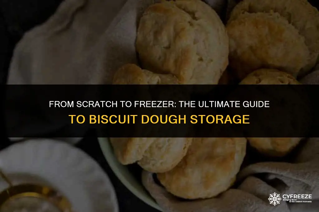 can you make biscuit dough and freeze it