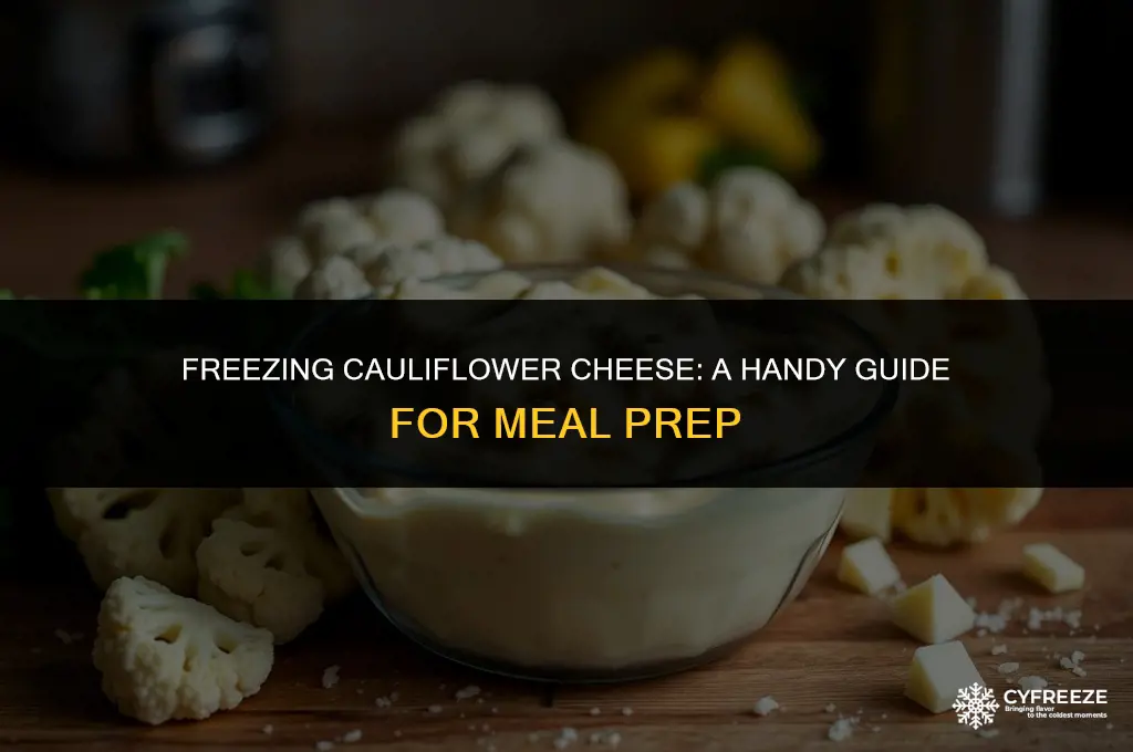 can you make cauliflower cheese and freeze it