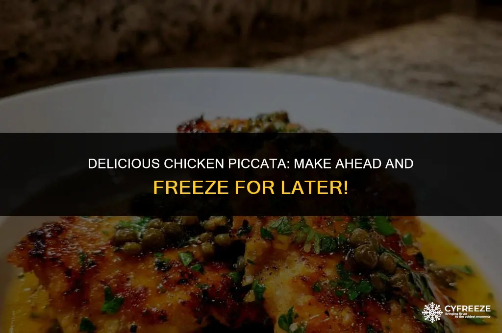 can you make chicken piccata and freeze it