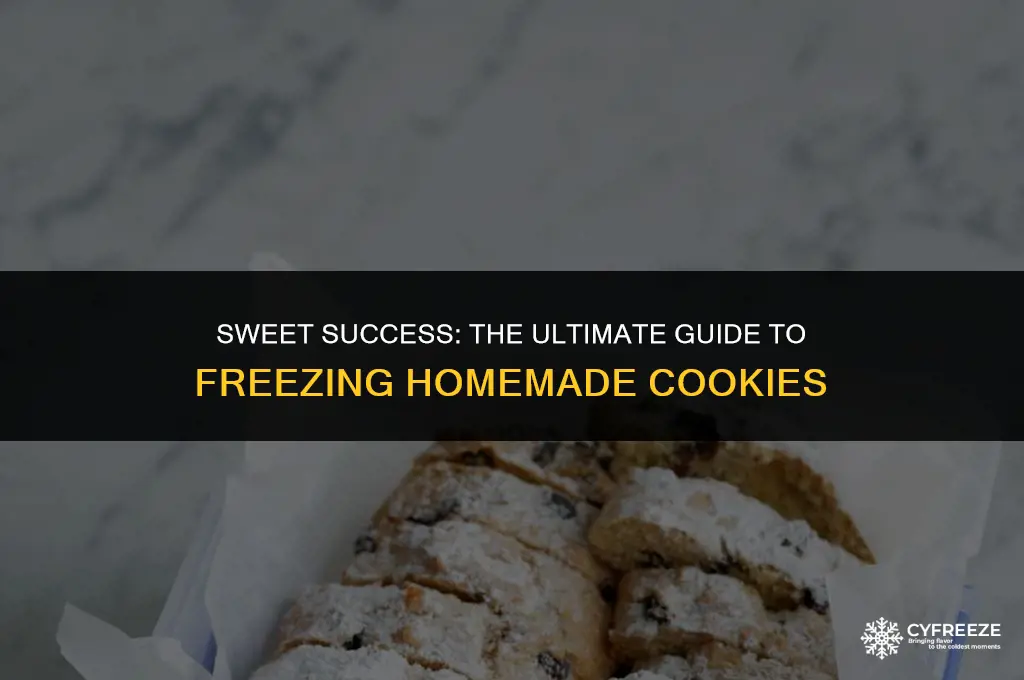 can you make cookies and freeze them