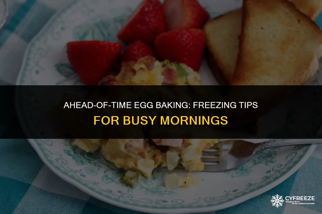can you make egg baked ahead of time freeze