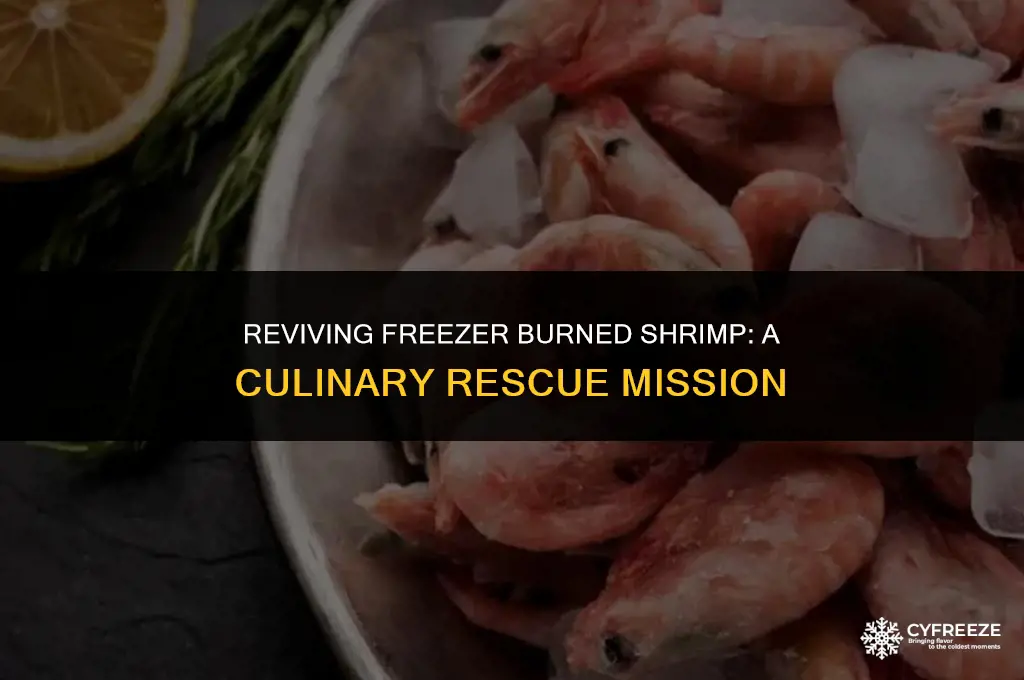 can you make freezer burned shrimp eatable