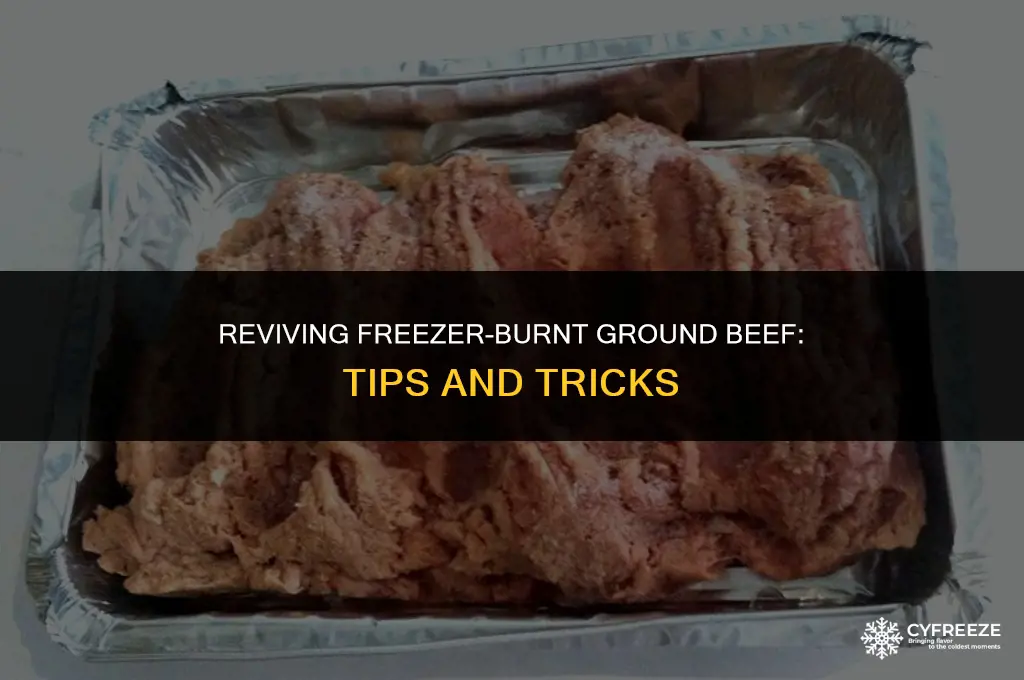can you make freezer burnt ground beef