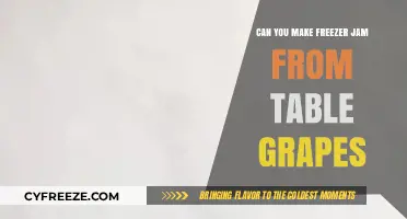 Sweet Preserve: Freezer Jam from Table Grapes