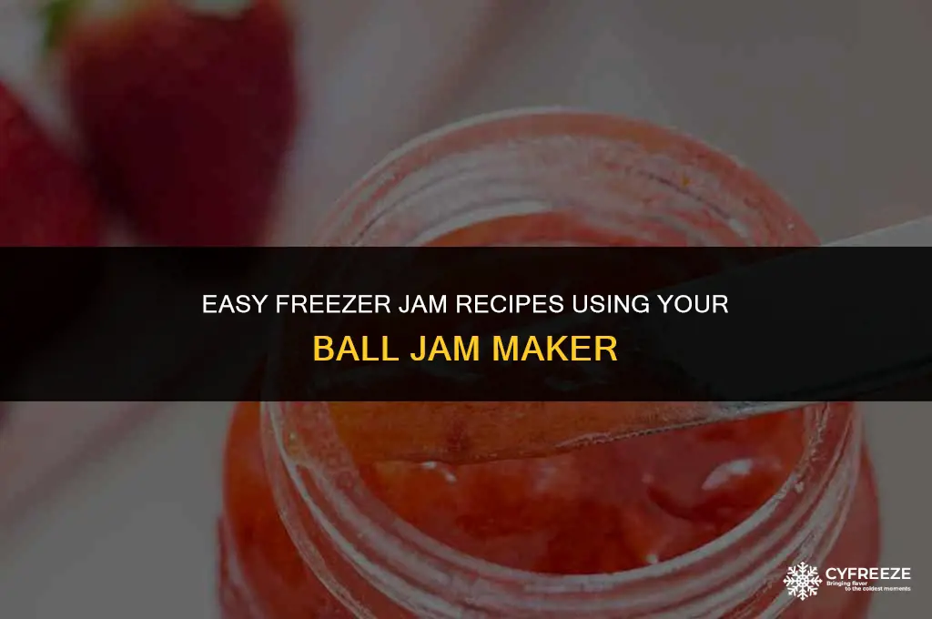can you make freezer jam in ball jam maker