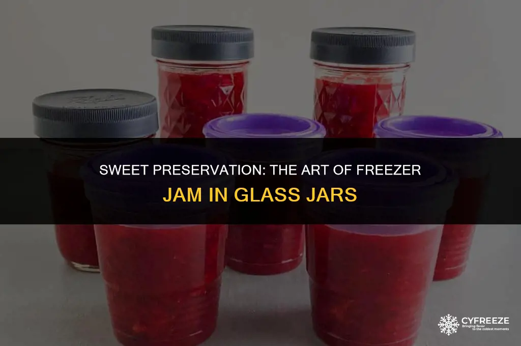 can you make freezer jam in glass jars