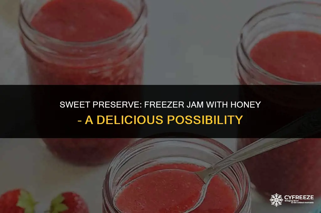 can you make freezer jam with honey