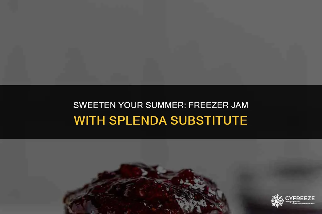 can you make freezer jam with splenda