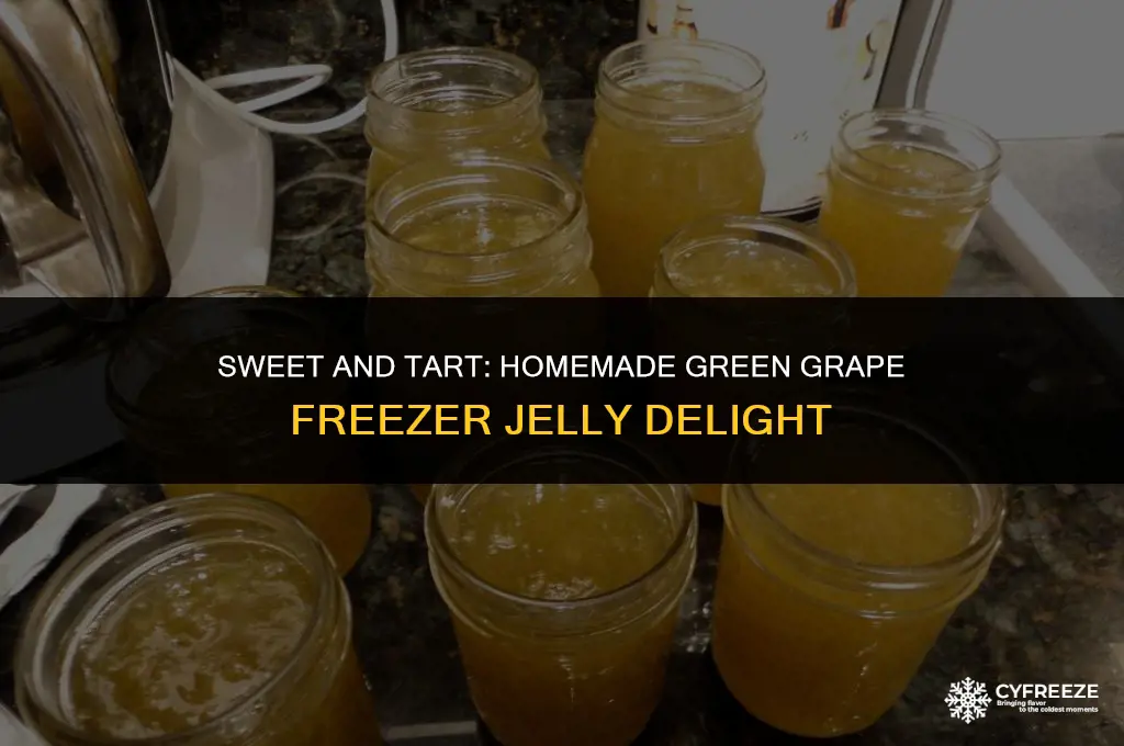 can you make freezer jelly out of green grapes
