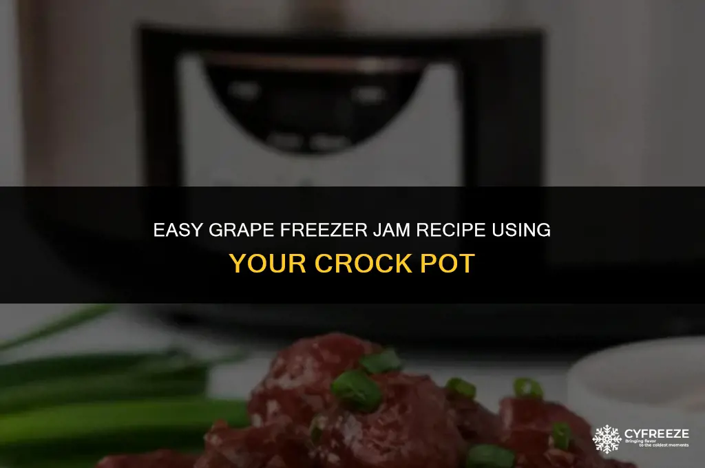 can you make grape freezer jam in a crock pot