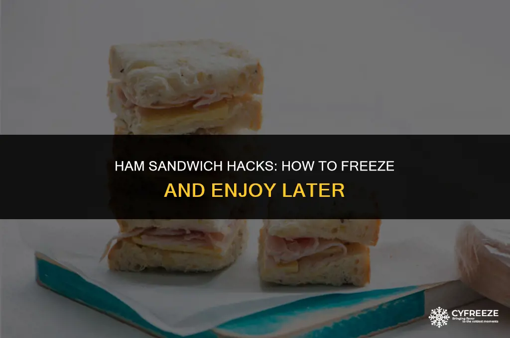 can you make ham sandwiches and freeze them