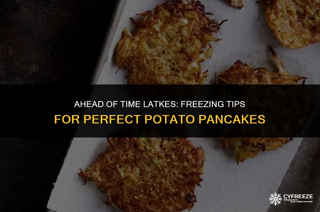can you make latkes ahead of time and freeze