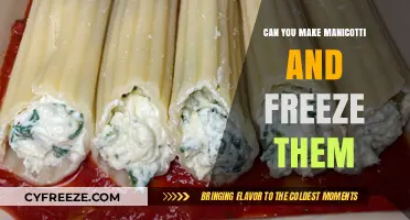 Manicotti Magic: A Guide to Freezing Your Pasta Masterpiece