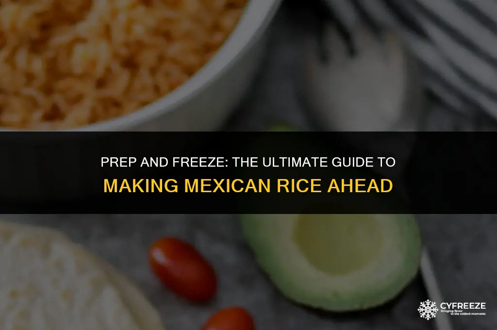 can you make mexican rice ahead and freeze it