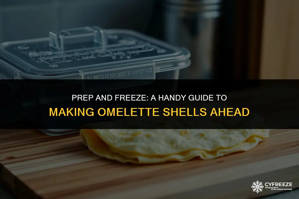can you make omlette shells ahead and freeze them