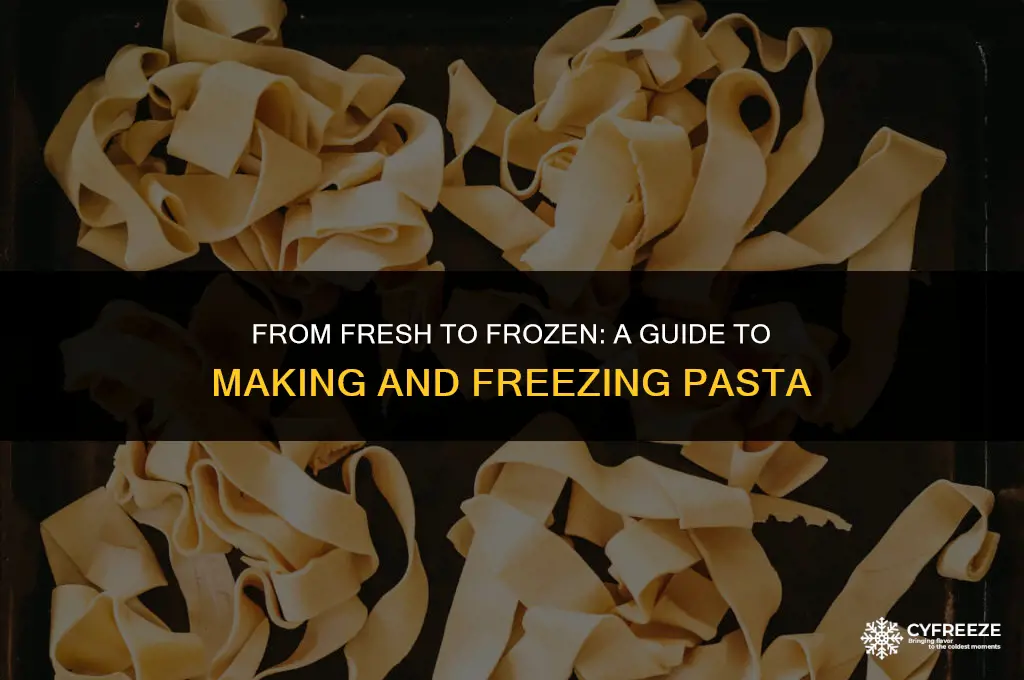 can you make pasta and freeze it