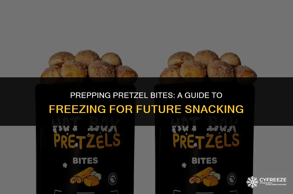 can you make pretzels bites in advance and freeze them