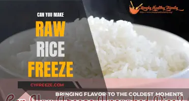 Exploring the Possibilities: Can You Really Freeze Raw Rice?