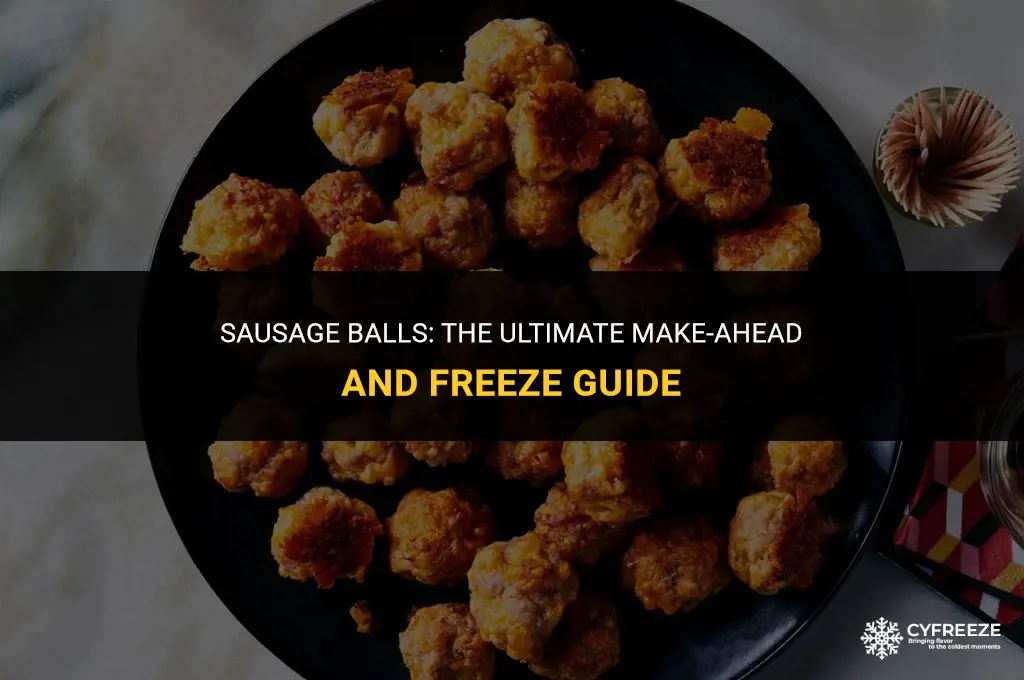 can you make sausage balls ahead of time and freeze
