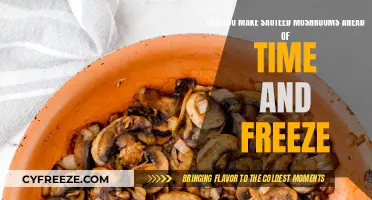 Prepping for Convenience: Freezing Sautéed Mushrooms for Later Use