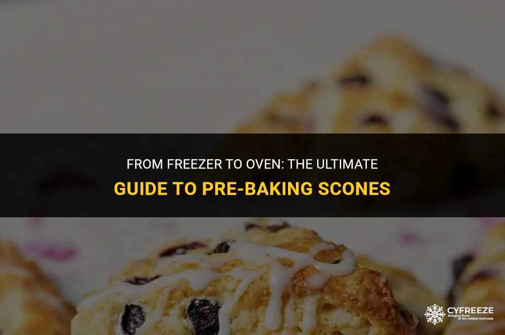 can you make scones and freeze before baking