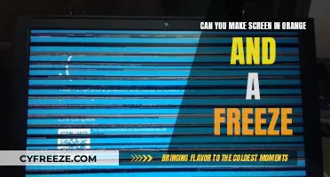 Crafting a Vibrant Orange Screen Freeze: A Step-by-Step Guide
