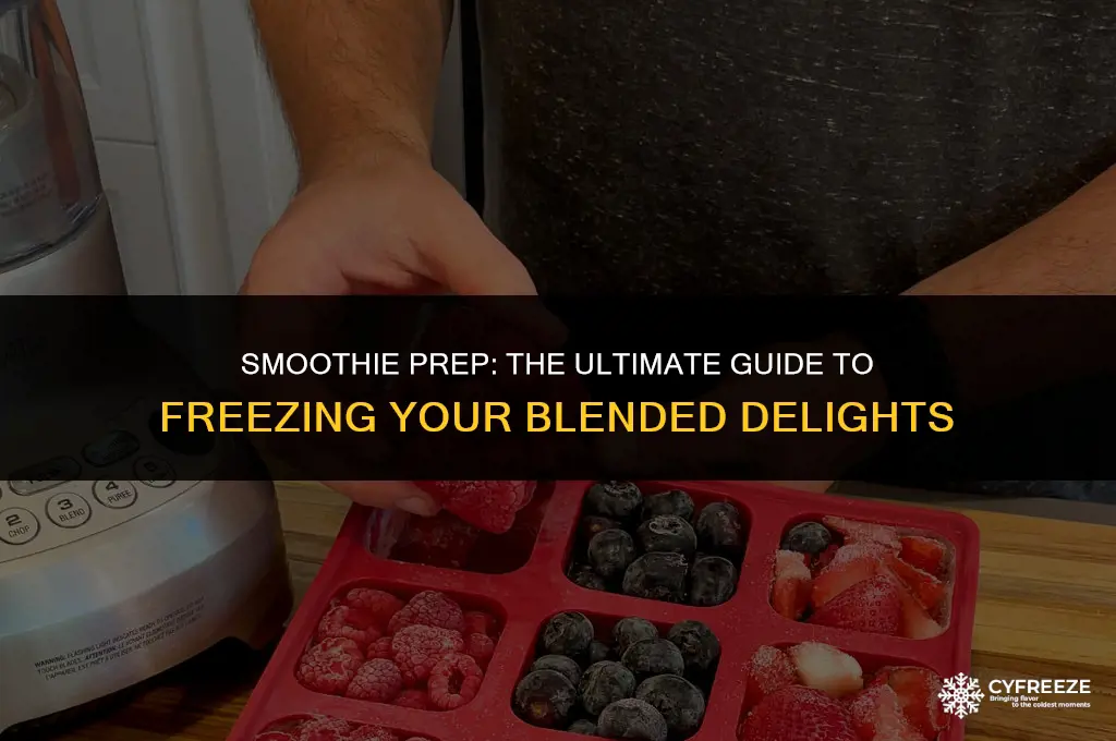 can you make smoothies ahead of time and freeze them
