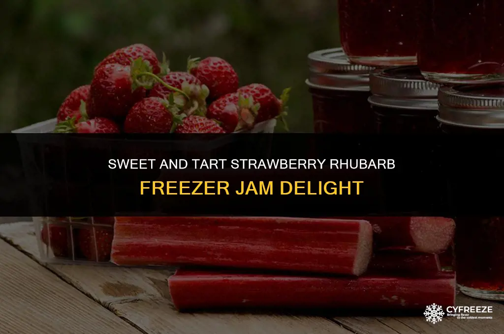 can you make strawberry rhubarb freezer jam