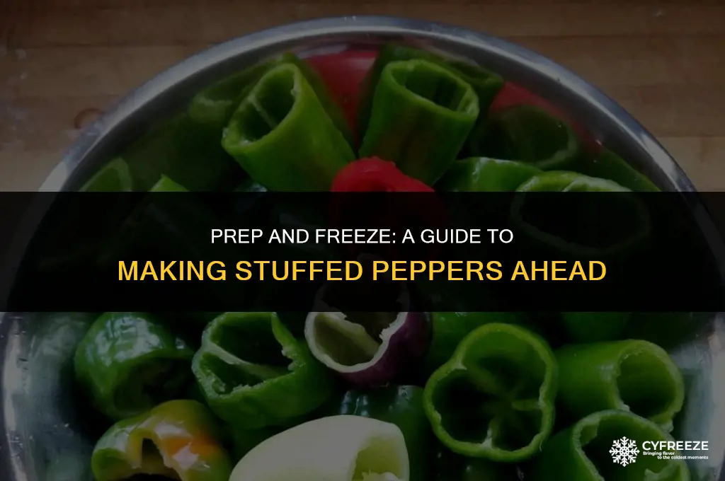can you make stuffed peppers ahead of time and freeze