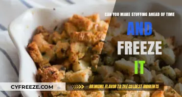 Ahead of Time Stuffing: Freezing Tips for Busy Cooks
