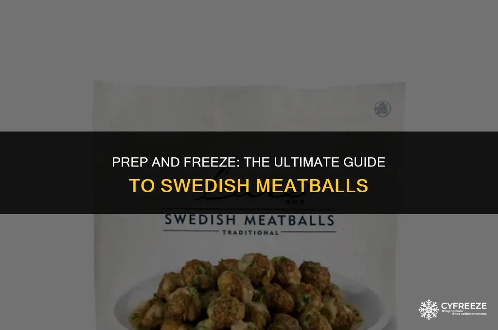 can you make swedish meatballs ahead and freeze