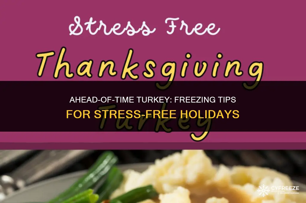 can you make turkey ahead of time and freeze