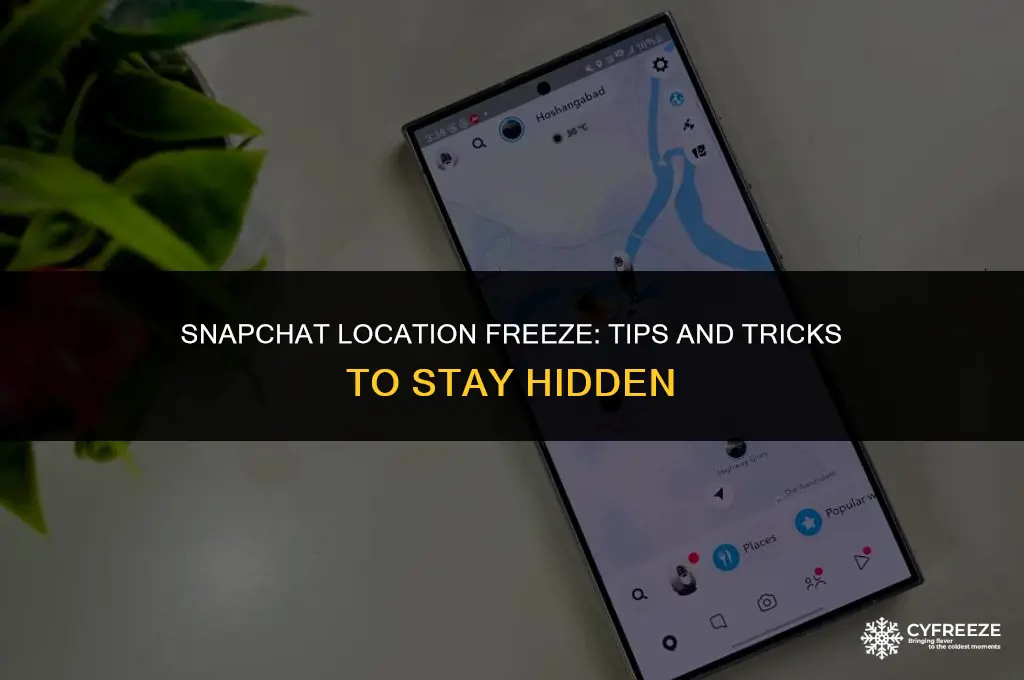 can you make your snapchat location freeze