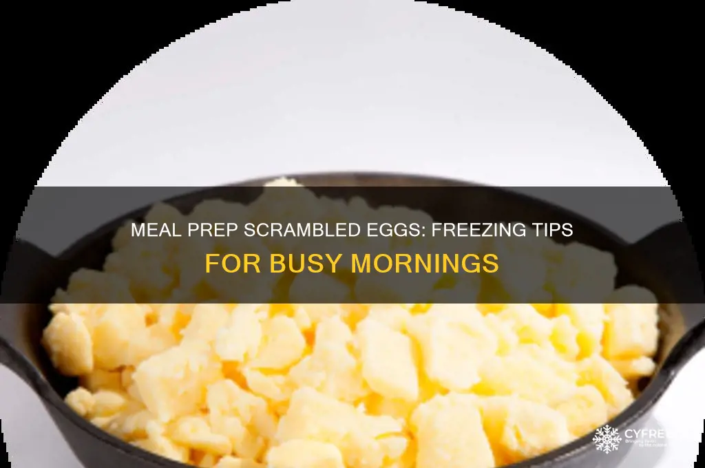 can you meal prep scrambled eggs and freeze tehn